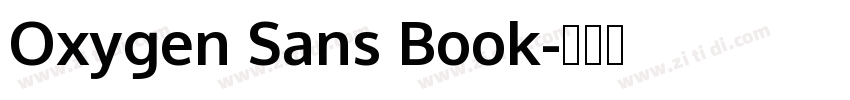 Oxygen Sans Book字体转换